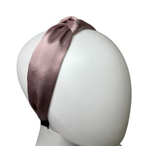 Mauve Purple Satin Fabric Knot headband